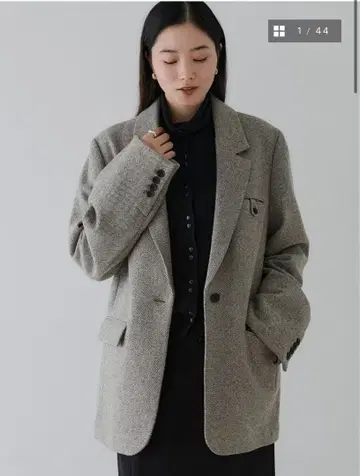 크루레 crewre 소프트 트위드 오버 자켓 사이즈 2