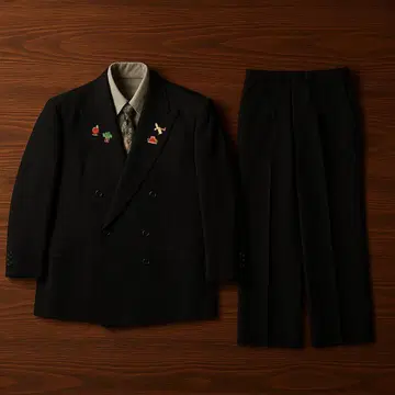 블랙 vintage 수트