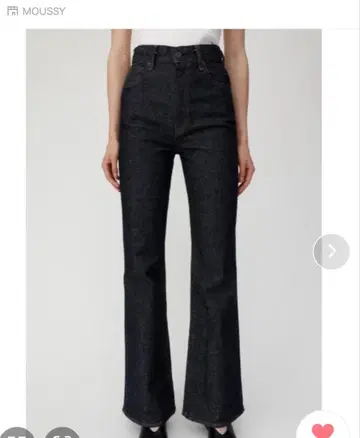 MOUSSY 다크 데님 부츠컷 25인치