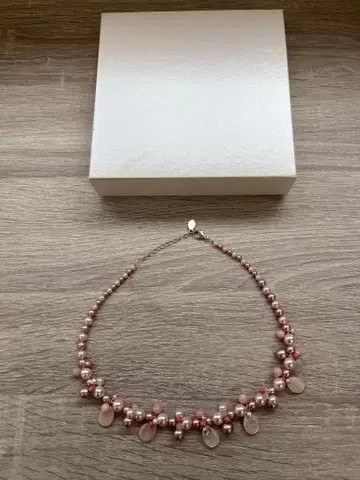 엘레강트한 핑크 펄 목걸이