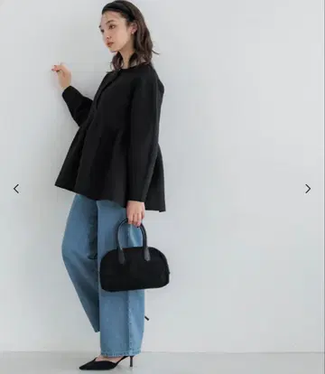 플레어 니트 가디건 블랙 상의