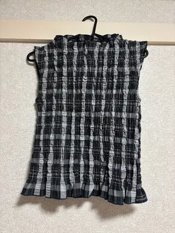 moussy 마우지 SHIRRING SLEEVELESS 상의