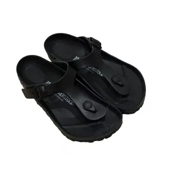 Birkenstock 블랙 플립플랍 35