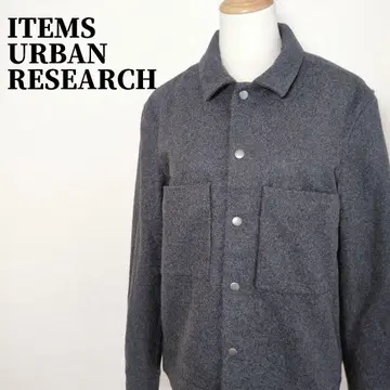 아이템즈 어반 리서치 울 혼방 커버올 다크 그레이 38