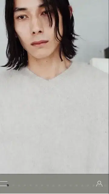 lidnm 폭스 캐시미어 V 니트 M 사이즈