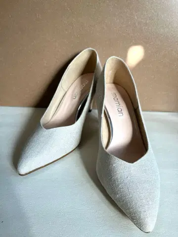 미사용 새상품 mamian 펌프스 23cm 베이지 스틸레토