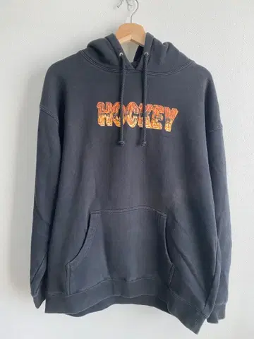 HOCKEY 로고 후드티 블랙