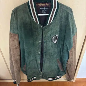 워너 브라더스 스웨이드 바시티 자켓