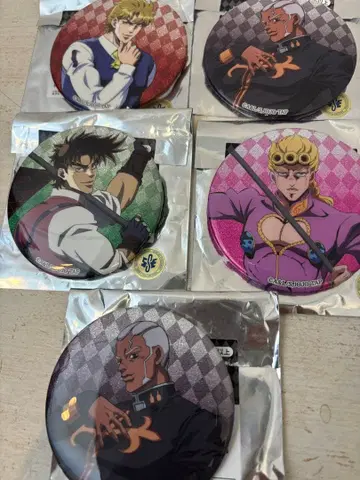 죠죠의 기묘한 모험 캔뱃지 6개 세트