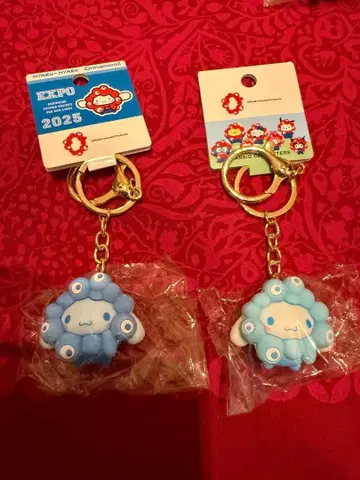 2개 세트 시나모롤 파스텔&최애 미야쿠미야쿠 키링