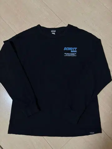 Schott 블랙 긴팔 셔츠 L