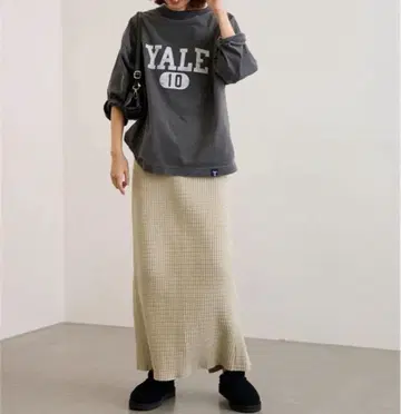 미사용 새상품 프레임워크 YALE 풋볼 롱T셔츠