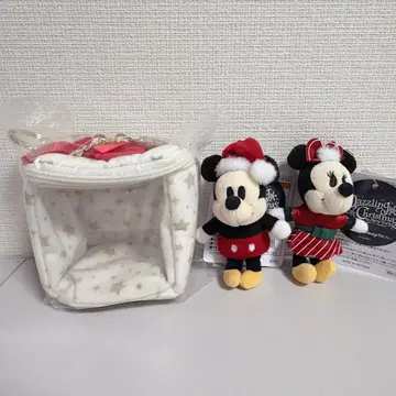 [ 새상품 ] 눈부신 크리스마스 인 뉴욕 봉제 인형 참 파우치 세트