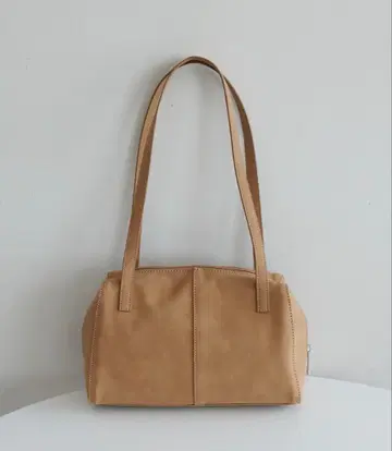 [ 미사용 새상품 ] discoat 스퀘어 흐물흐물 보스턴 백 베이지