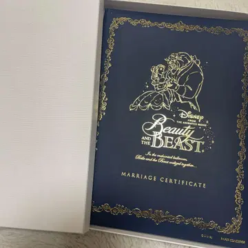 결혼 계약서 미녀와 야수 디즈니 결혼 인증서