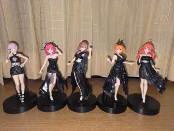 [ 묶음 판매 대특가 ] 5등분의 신부 5체 세트 블랙 드레스 피규어