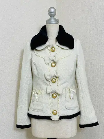 TRALALA 2Way 리본 숏코트 Y2K 헤이세이