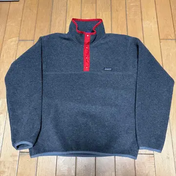 초기형 포켓 없음 L 89년산 파타고니아 신틸라 스냅 T USA