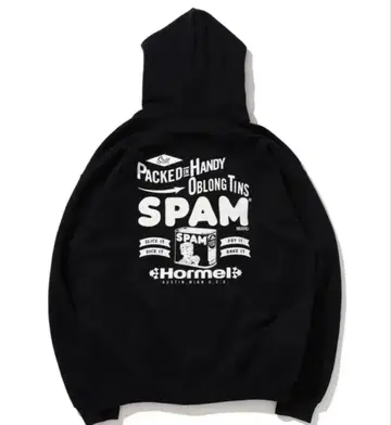 BEAMS SPAM 맨투맨 후디 빔즈 후드티 블랙