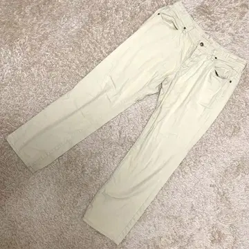 [고품질] 나노 유니버스 베이지 스트레이트 팬츠 L 남성용