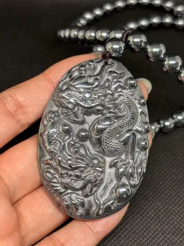 드래곤 조각 목걸이 약 60cm
