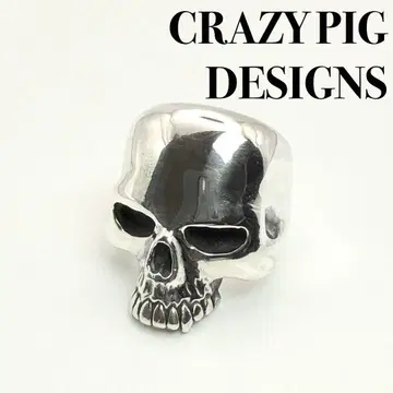 [ 컨디션 최상 ] CRAZY PIG 크레이지피그 라지 에빌 스컬 반지