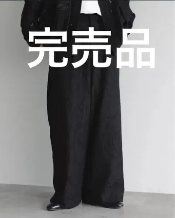 [ epnok ] 플라워 레이스 시어 슬랙스 M 사이즈 블랙 완판템