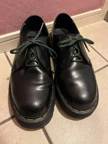 닥터마틴 3홀 그린 끈