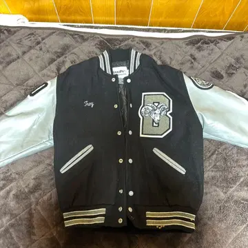 GranPro 바시티 자켓 M 블랙 실버