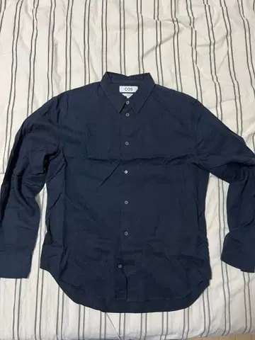 COS 릴랙스 핏 네이비 셔츠 EUR S