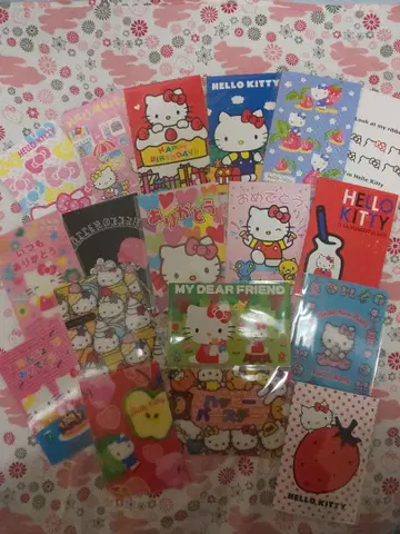 새상품 레어 헬로 키티 엽서 18장 세트 2007년 엽서
