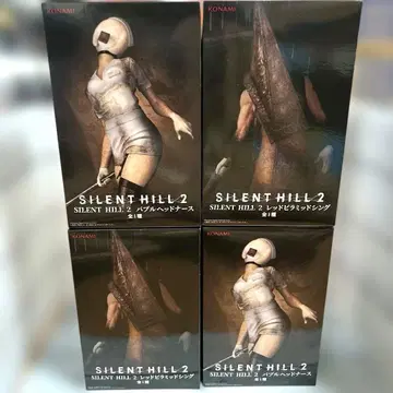 사일런트 힐 피규어 버블 헤드 간호사 레드 피라미드 싱 2세트