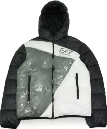 엠포리오 아르마니 컬러 블록 에코 다운 M 사이즈