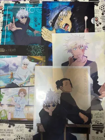 주술회전 클리어 파일 7장 묶음 판매