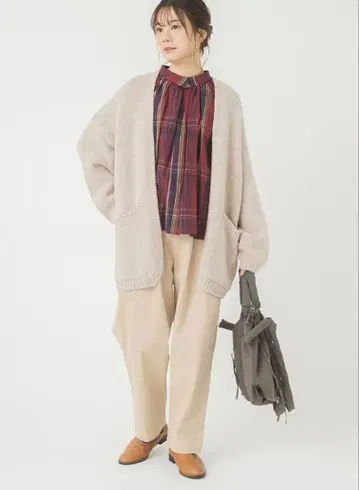 TUTIE. 코튼 코듀로이 턱 팬츠