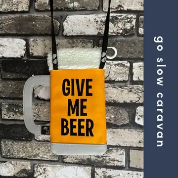 새상품급 go slow caravan 맥주 숄더백 사코슈