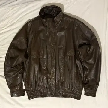 PATRONITE 다크 브라운 가죽 자켓