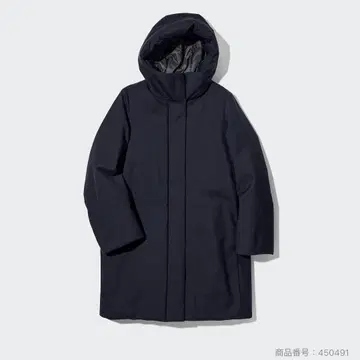 [ 새상품급 ] 유니클로 하이브리드 다운 코트 S 블랙