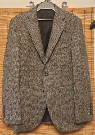 다케오 키쿠치 트위드 헤링본 자켓