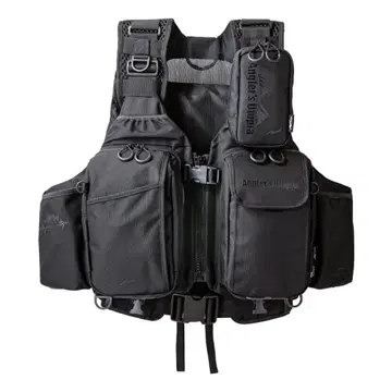 아피아 앵글러즈 서포트 베스트 Ver.4 블랙 x 블랙