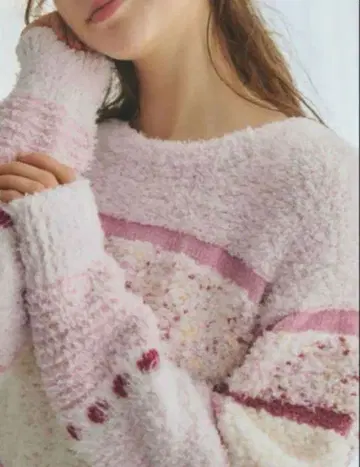 믹스 니트 풀오버 젤라또피케 토끼 온라인 한정판 완판 레어