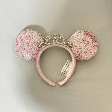 미니 마우스풍 스팽글 머리띠