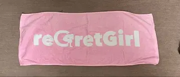 reGretGirl 로고 타월 핑크