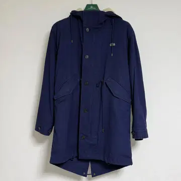 LACOSTE 네이비 모즈 코트