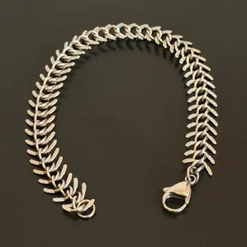 VITALY 실버 피쉬본 체인 팔찌