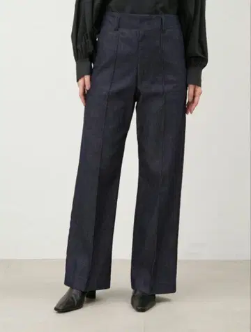 미라 오웬 센터 코바 하이웨스트 데님 팬츠