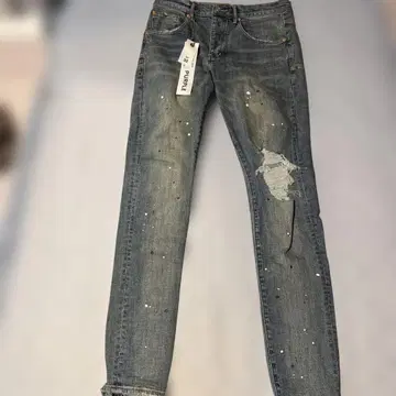 퍼플 퍼플 브랜드 슬림 핏 청바지