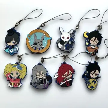 흑집사 1번 복권 러버 스트랩 8종