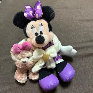 미니 마우스 봉제 인형 배지 세트 Winter Twinkling Town