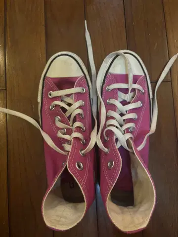 Converse All Star 핑크 하이컷 스니커즈